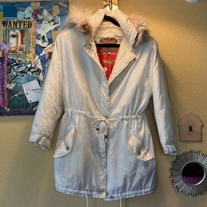 J G Hook White Ski Jacket Used Condition